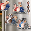 Custom Photo Dad Bod Belly Squishy Acrylic Fridge Magnet – Personalised Father's Day Funny Gifts For Dog Cat Lovers, Dog Dad, Cat Owners – Paws Make Life Better