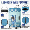 Up In The Clouds, Where I Belong - Travel Personalised Custom Luggage Cover - Summer Holiday Gift, Gift For Adventure Travel Lovers