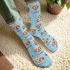 Custom Photo Middle Tube Socks - Personalized  Birthday Gifts For Dog Cat Lovers, Dog Dad And Mom, Cat Owners - Professional Poop Picker
