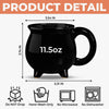 Custom Witch Cauldron Coffee Mug - Personalized Halloween Witchy Gifts For Besties, Sisters, BFF, Family, Yourself - Witching You A Wicked Brew