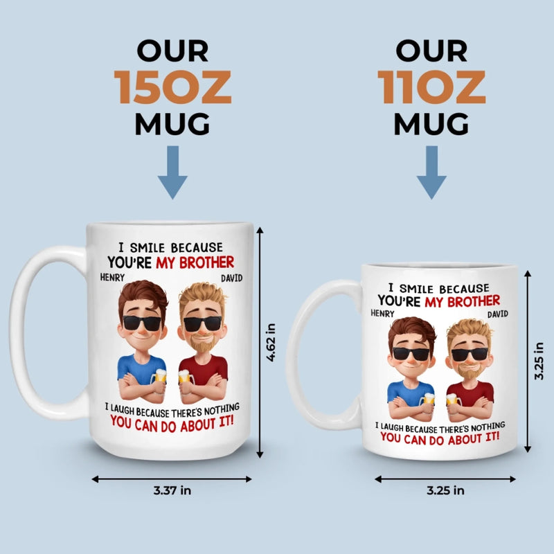 Custom Mug - Personalized Birthday Gifts For Brother - Strong Bond Always