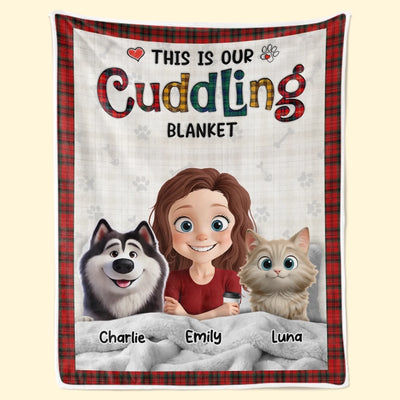 Custom Blanket - Personalized Birthday Gifts For Dog Cat Lovers, Dog Dad And Mom, Cat Owners - Forever Loved By Paws