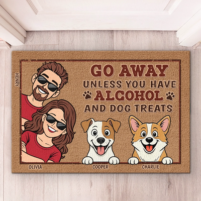 Custom Home Decor Decorative Mat - Personalized Birthday Gifts For Dog Lovers, Dog Dad And Mom - Dogs Make Life Happier