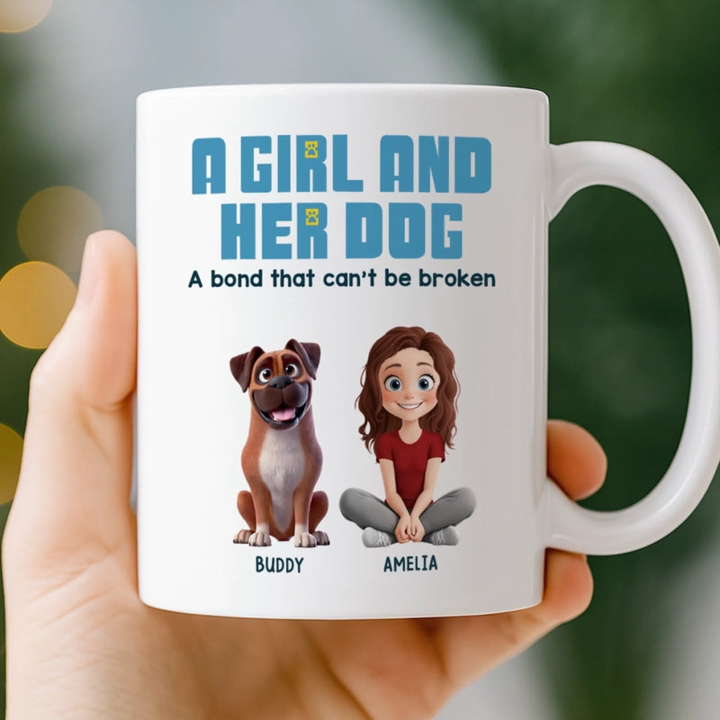 Custom Mug - Personalized Christmas Birthday Gifts For Dog Cat Lovers, Dog Dad And Mum, Cat Owners - Dog Hair, Don’t Care
