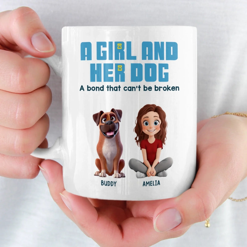 Custom Mug - Personalized Christmas Birthday Gifts For Dog Cat Lovers, Dog Dad And Mum, Cat Owners - Dog Hair, Don’t Care