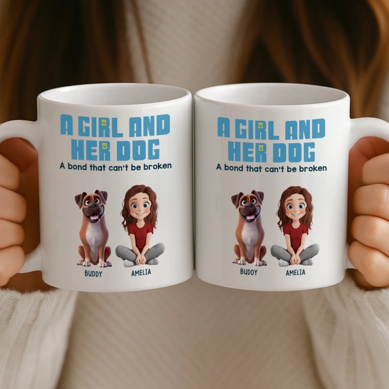 Custom Mug - Personalized Christmas Birthday Gifts For Dog Cat Lovers, Dog Dad And Mum, Cat Owners - Dog Hair, Don’t Care