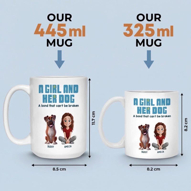 Custom Mug - Personalized Christmas Birthday Gifts For Dog Cat Lovers, Dog Dad And Mum, Cat Owners - Dog Hair, Don’t Care