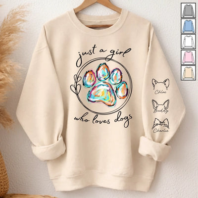 Custom Unisex Sweatshirt, Hoodie With Design On Sleeve -Personalized Birthday Gifts For Dog Cat Lovers, Dog Dad And Mom, Cat Owners - Fur Baby Club