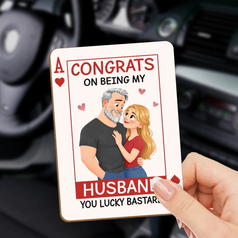 Custom Car Visor Clip - Personalized Anniversary Wedding Gifts For Husband And Wife, Him And Her - Always Better Together