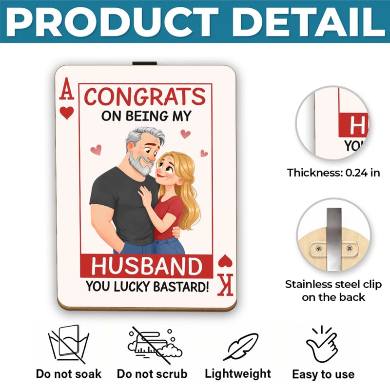 Custom Car Visor Clip - Personalized Anniversary Wedding Gifts For Husband And Wife, Him And Her - Always Better Together
