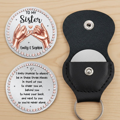 Custom Pocket Hug - Personalized Best Friend Birthday Gifts For Women, Besties, Sisters, BFF - Forever Sisters, Always In Heart