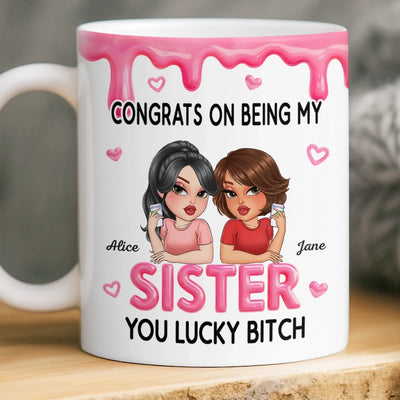 Custom Mug - Personalized Best Friend Birthday Gifts For Women, Besties, Sisters, BFF - A Bond That Never Breaks