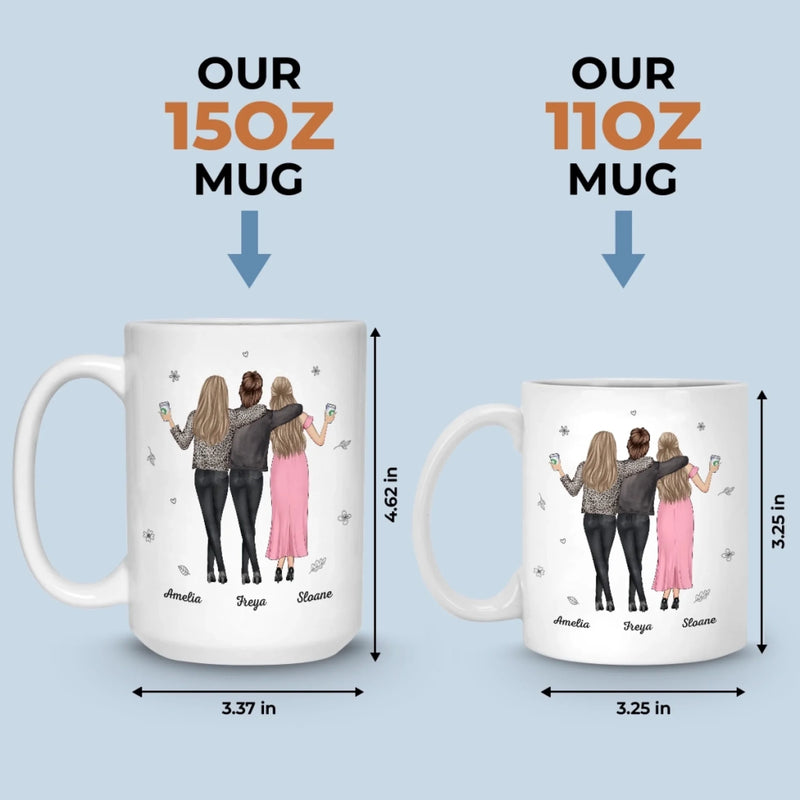 Custom Mug - Personalised Best Friend Birthday Gifts For Women, Besties, Sisters, BFF - Chaos Coordinators Since Day One