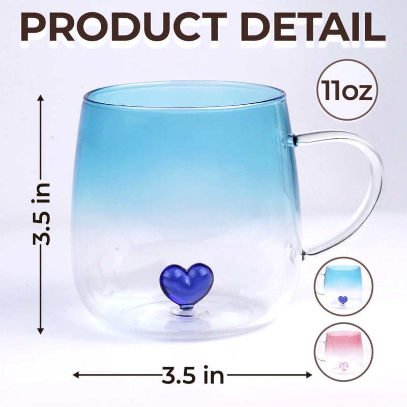 Custom Scrabble Gradient Glass Mug - Personalized Mother's Day Birthday Gifts For Mom, Grandma - Love Multiplied By Grandkids
