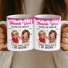 Custom 3D Inflated Effect Printed Mug - Personalised Retirement Gifts For Women, Friends, Sisters, BFF - You’re My Work Therapy