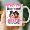 Custom Mug - Personalized Best Friend Birthday Gifts For Women, Besties, Sisters, BFF - A Bond That Never Breaks