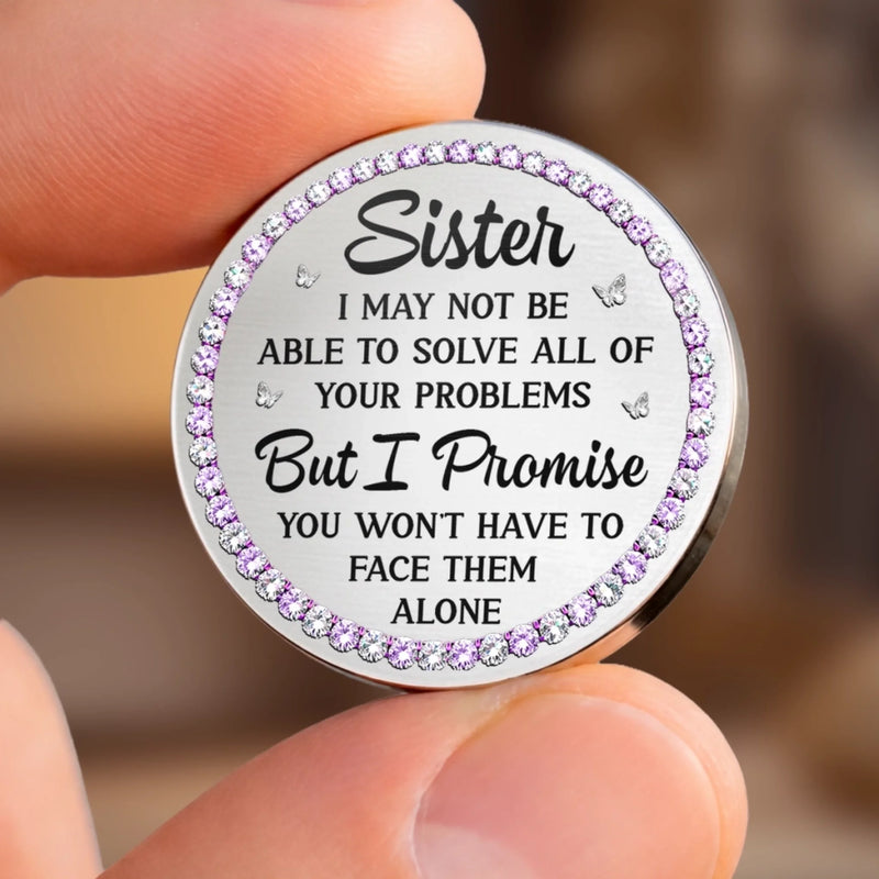 Personalised Pocket Hug Token - Custom Best Friend Birthday Gifts For Women, Besties, Sisters, BFF - Ride Or Die Sister