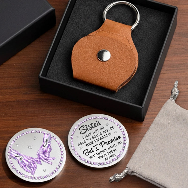 Personalised Pocket Hug Token - Custom Best Friend Birthday Gifts For Women, Besties, Sisters, BFF - Ride Or Die Sister