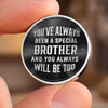 Personalised Pocket Hug Token - Custome Birthday Gifts For Brother - Brothers By Blood Always