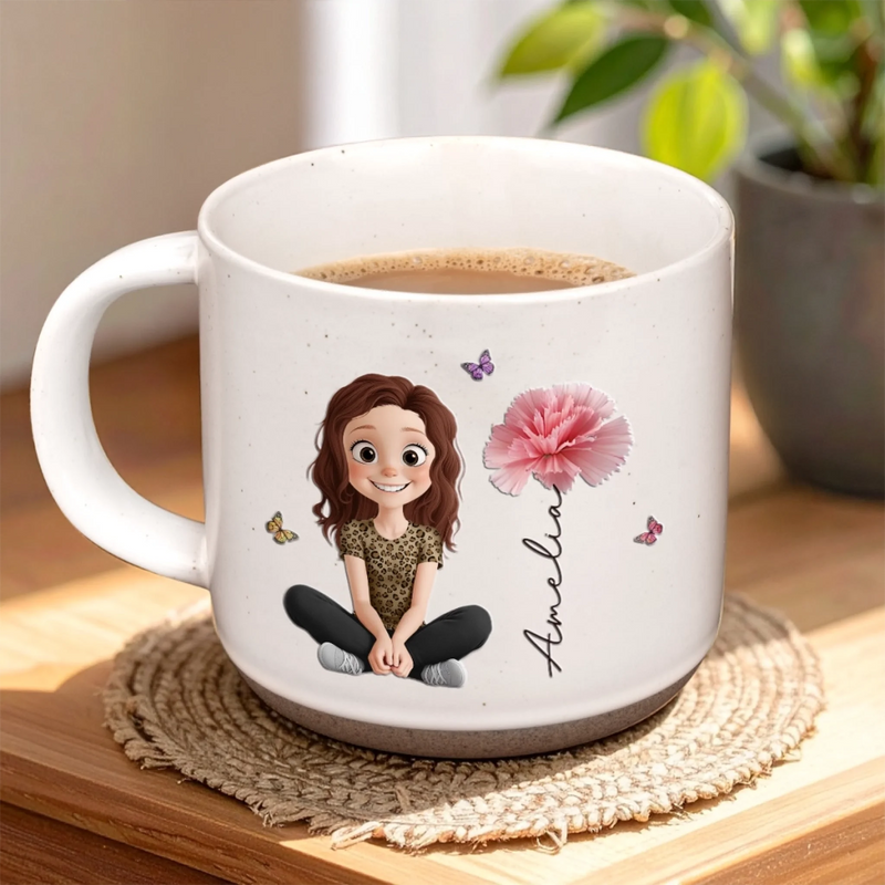 Personalised Pottery Mug – Birthday Gift for Best Friend, Sister or Family – Loved Beyond Measure