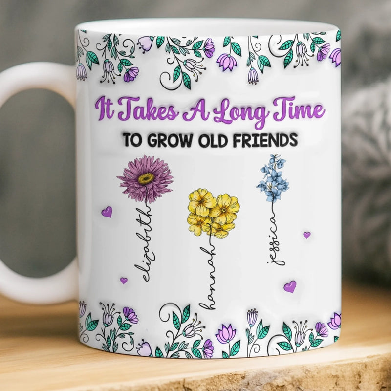 Personalised Best Friend Mug – Birthday Gift for Best Friend, Sister or BFF – Partners in Shine