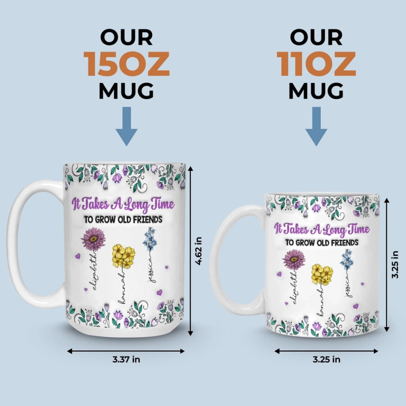 Personalised Best Friend Mug – Birthday Gift for Best Friend, Sister or BFF – Partners in Shine