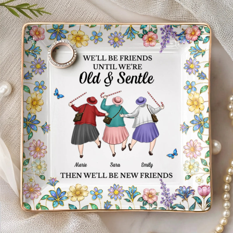Personalised Jewellery Dish – Birthday Gift for Best Friend, Sister or BFF – Besties for a Lifetime