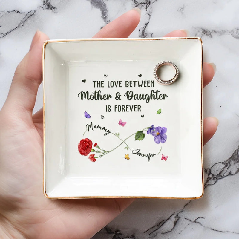 Personalised Jewellery Dish – Mother’s Day Gift for Mum or Daughter – Endless Love, Timeless Bond