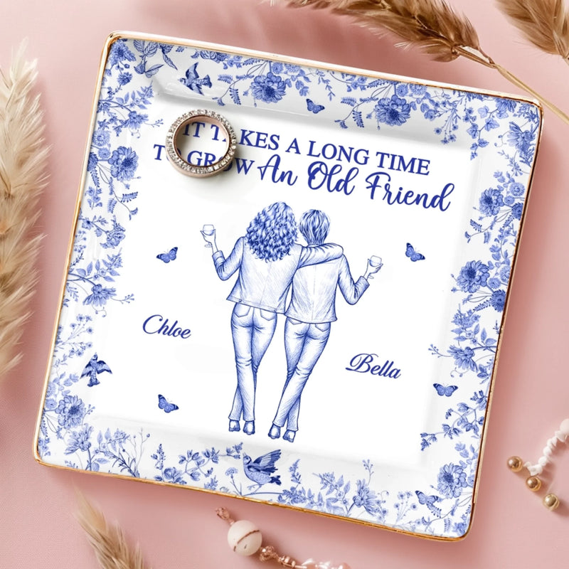 Personalised Jewellery Dish – Birthday Gift for Best Friend, Sister or BFF – A Bond That Lasts Forever
