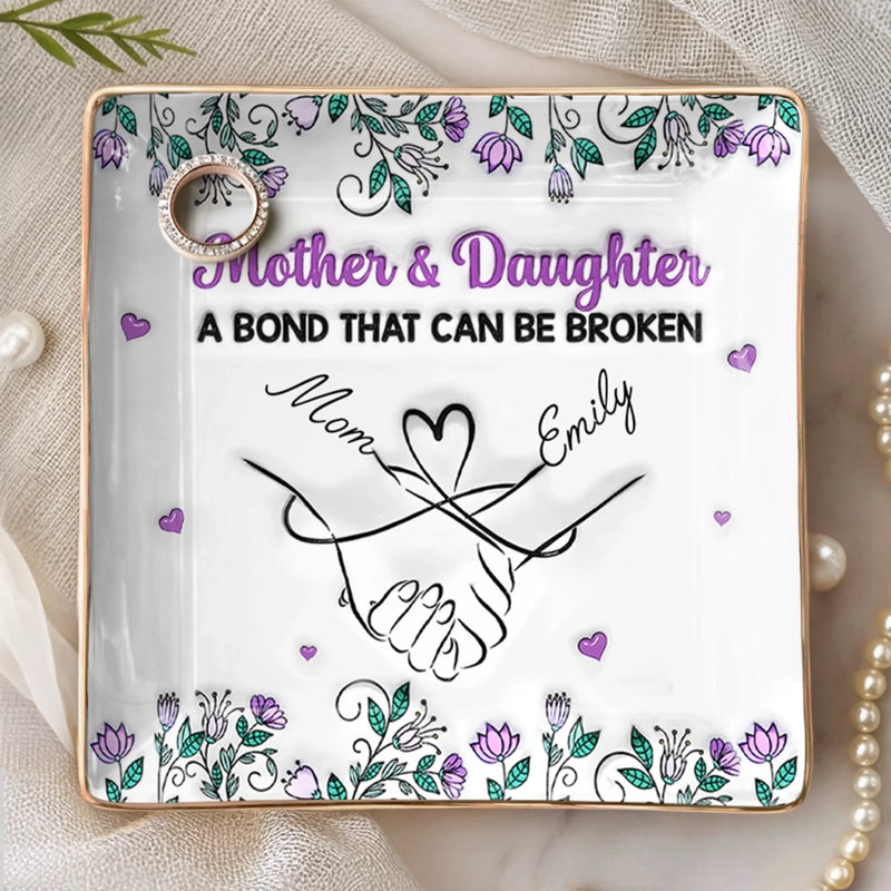Personalised Jewellery Dish – Birthday Gift for Mum or Daughter – Keep Your Sparkle Close, Always
