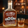 Personalised Whisky Bottle – Birthday Gift for Brother – Side by Side Since Day One