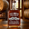 Personalised Whisky Bottle – Birthday Gift for Brother – Side by Side Since Day One