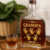 Personalised Whisky Bottle – Birthday Gift for Dad or Grandpa – Dad and Grandpa Forever