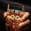 Personalised Whisky Glass – Birthday Gift for Brother – Brothers Built by Shared Memories