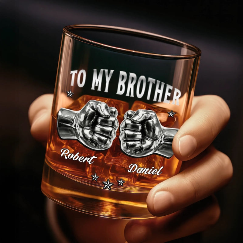 Personalised Whisky Glass – Birthday Gift for Brother – A Sip of Brotherhood