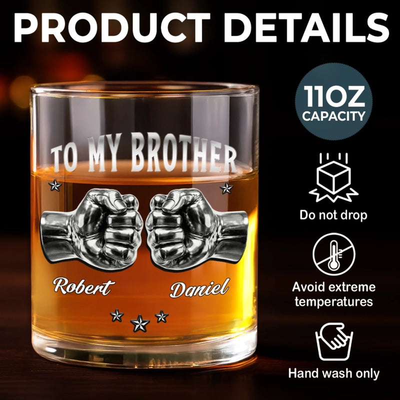 Personalised Whisky Glass – Birthday Gift for Brother – A Sip of Brotherhood