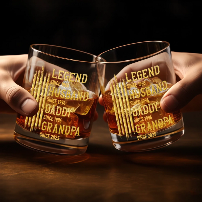 Personalised Whisky Glass – Birthday Gift for Dad, Grandpa or Husband – Made of Strong Stuff