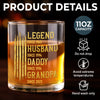 Personalised Whisky Glass – Birthday Gift for Dad, Grandpa or Husband – Made of Strong Stuff