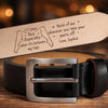 Personalised Engraved Leather Belt – Anniversary Gift for Husband or Partner – Our Hearts Stay Close