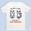 Personalised Unisex T-Shirt – Birthday Gift for Cat Lovers or Cat Mum and Dad – Ruled by Tiny Bosses