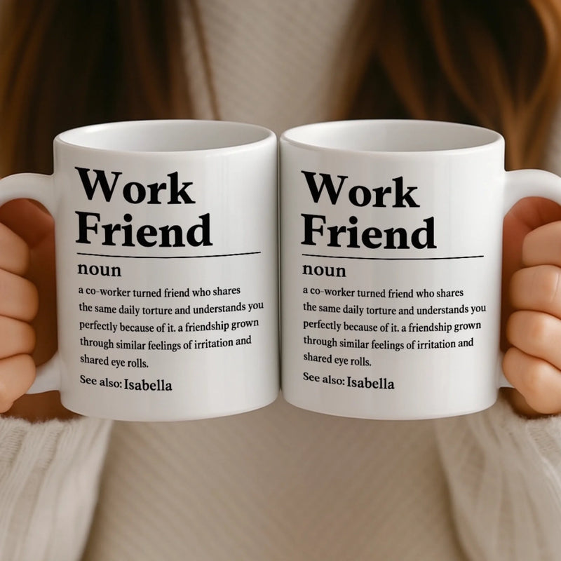 Personalised Coworker Mug – Birthday Gift for Coworker or Work Bestie – Work Friend