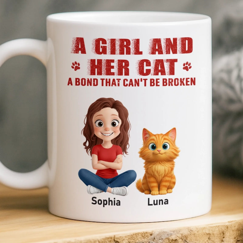 Personalised Cat Lover Mug – Birthday Gift for Cat Mum or Cat Dad – My Cat Runs This House