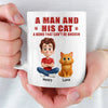 Personalised Cat Lover Mug – Birthday Gift for Cat Mum or Cat Dad – My Cat Runs This House