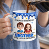 Personalised Brother Mug – Birthday Gift for Brother – Lucky to Have a Brother Like You