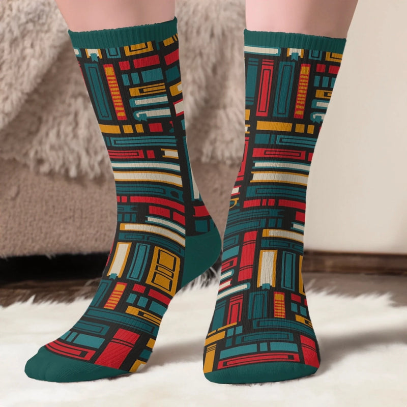 Personalised Crew Socks – Gift for Book Lovers or Readers – Keeping Up with My Reading Game