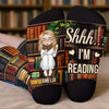 Personalised Crew Socks – Gift for Book Lovers or Readers – Socks Off, Story On