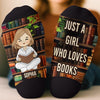 Personalised Crew Socks – Gift for Book Lovers or Readers – Socks Off, Story On