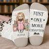 Personalised Crew Socks – Gift for Book Lovers or Readers – Living My Best Book Life