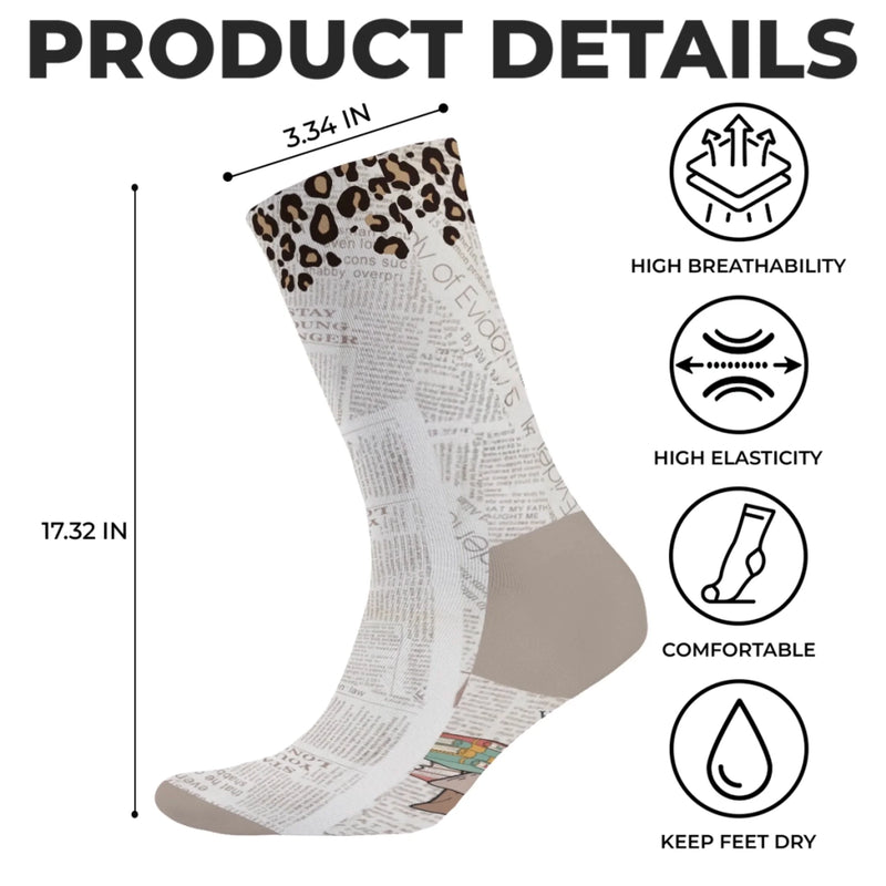 Personalised Crew Socks – Gift for Book Lovers or Readers – Living My Best Book Life
