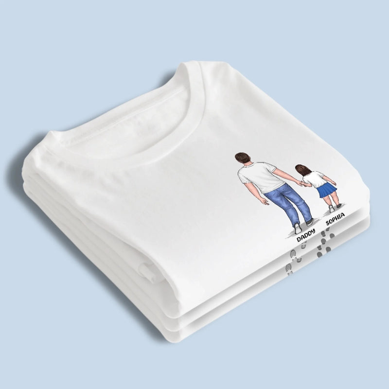 Personalised Unisex T-Shirt – Father’s Day & Birthday Gift for Dad, Grandad – You’ll Never Walk Alone